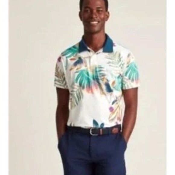Bonobos Men's Tour Golf Polo Veracruz Floral Polo Tropical Slim Fit Size XS NWT - Picture 1 of 7